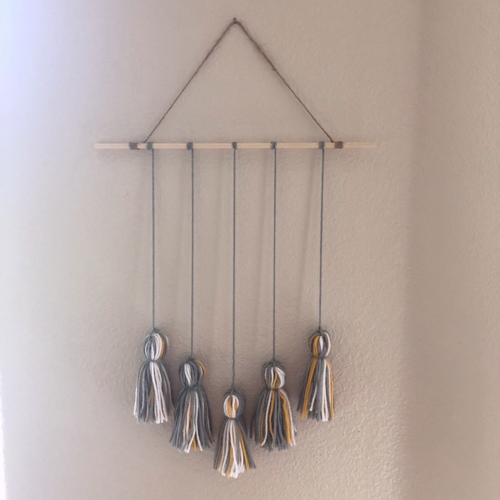 Boho polaroid picture hanging